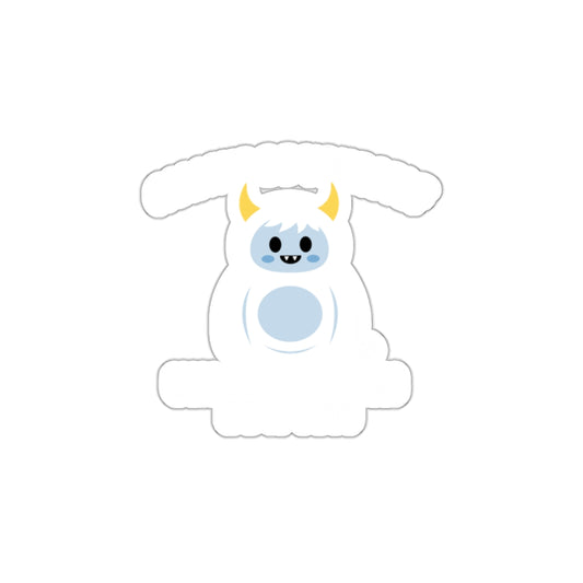 Cute Yeti Cartoon Art Sticker Fun Novelty Product