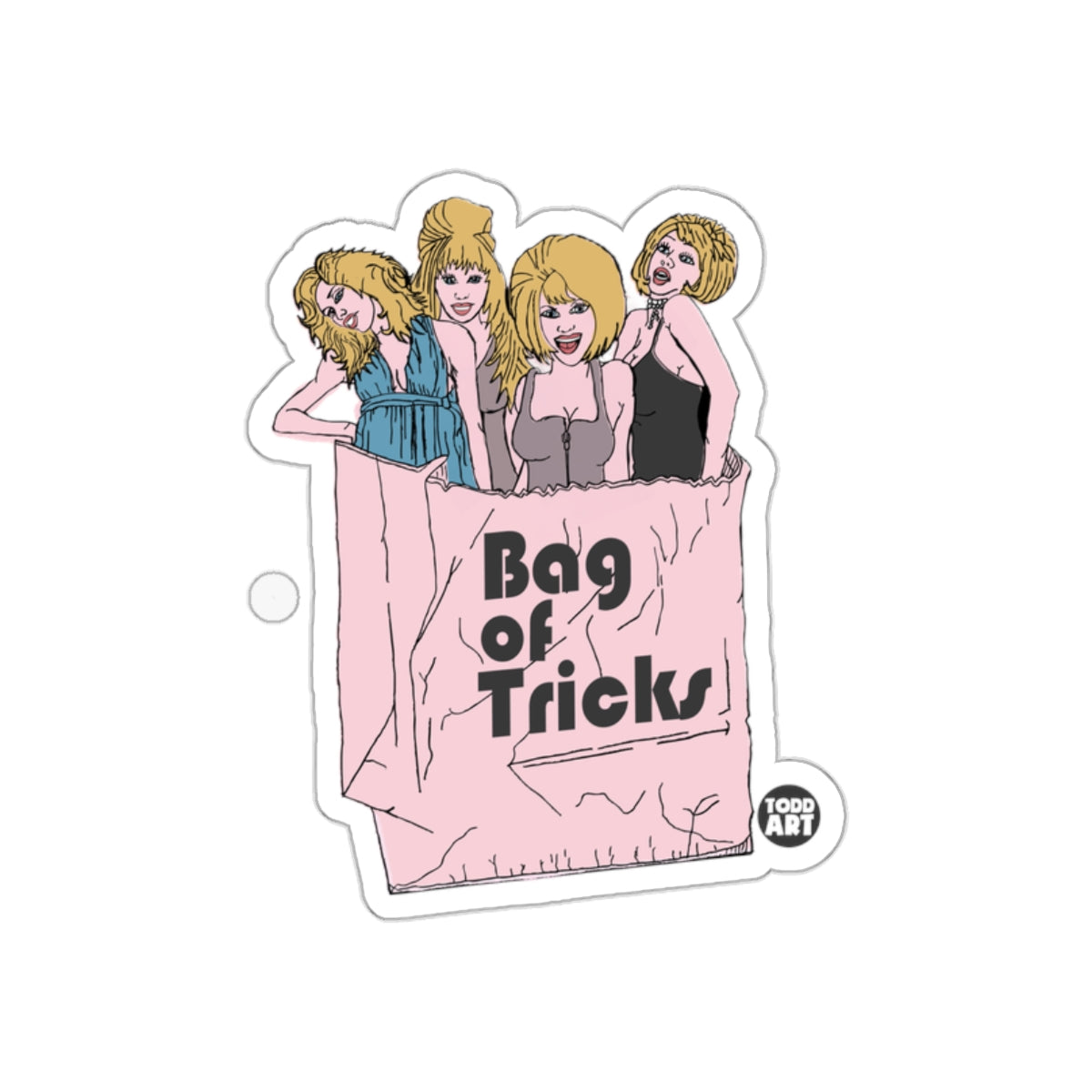 Bag of Tricks Artwork Sticker Todd Art Collection