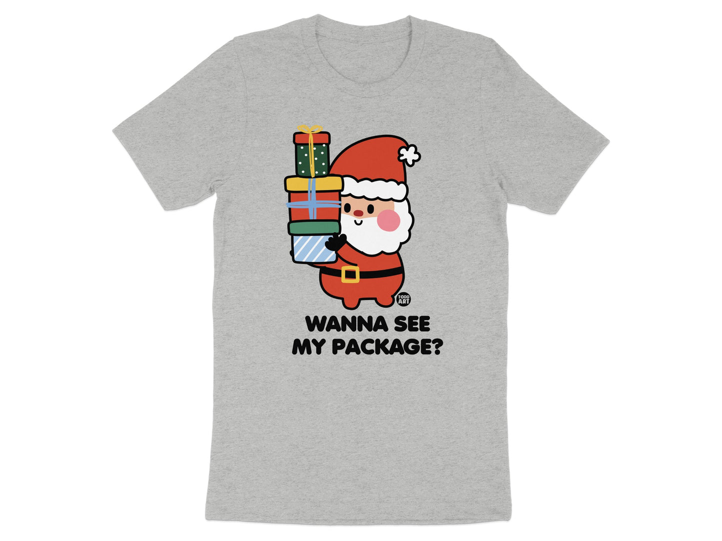 Wanna See My Package Santa Claus t-shirt
