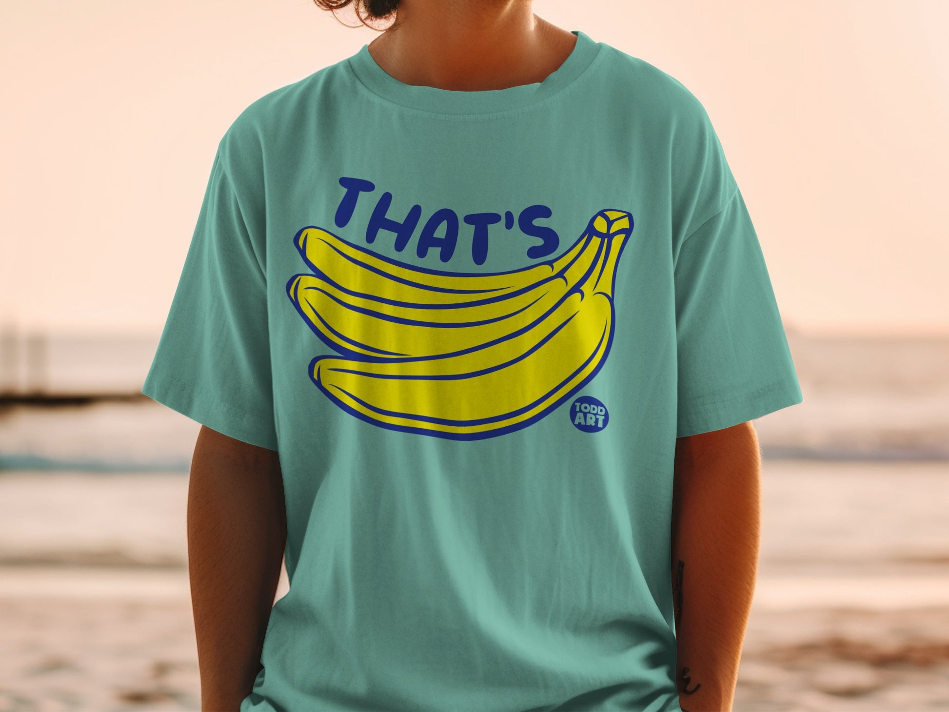 THAT'S Bananas TODD ART Fun Graphic Design Statement product type
