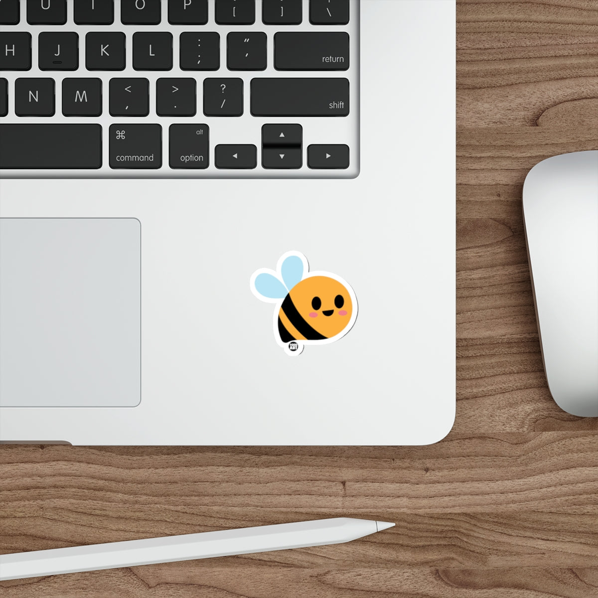 Cute Smiling Bee Sticker Ideal for Laptops and Notebooks