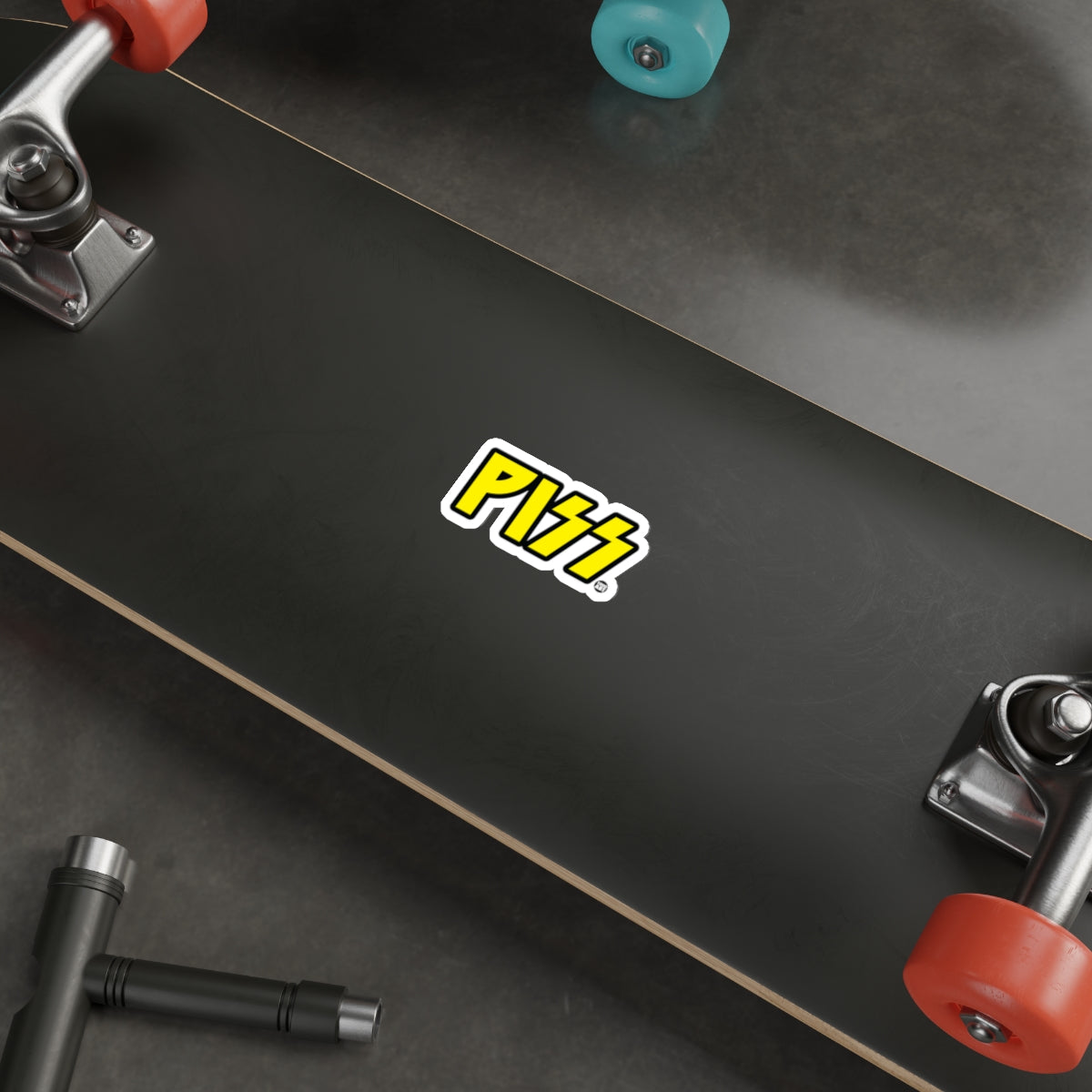 Piss Yellow Logo for Todd Art Inspired Style sticker