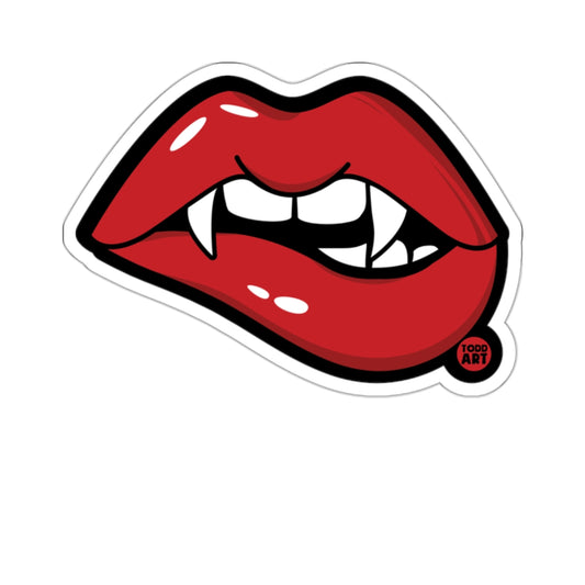 Red Vampire Fangs Lips Design Todd Art product type
