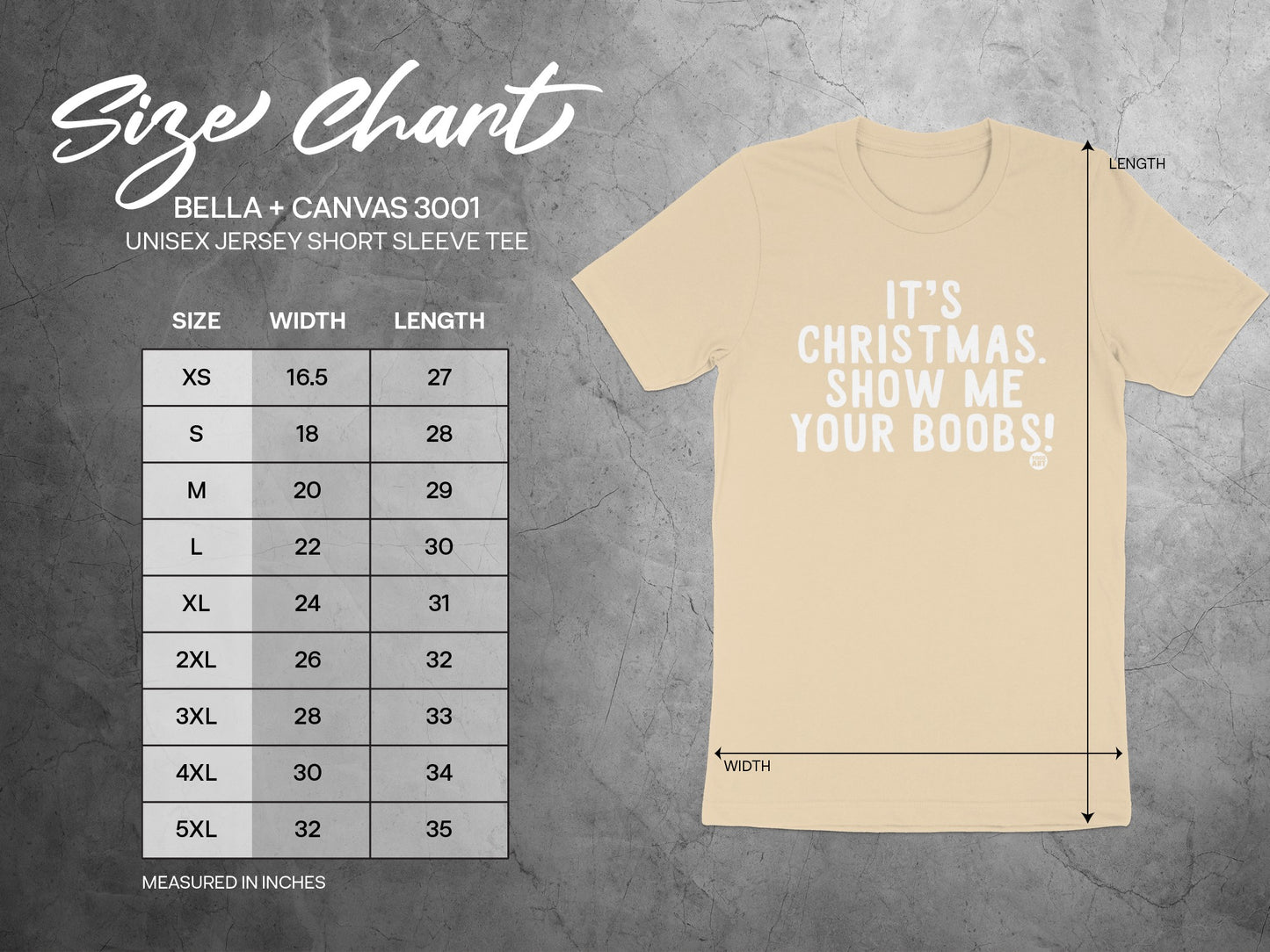 It's Christmas Show Me Your Boobs Unisex Jersey Tee product type