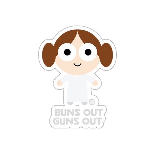 Buns Out Guns Out Todd Art Cartoon Style Character Stickers