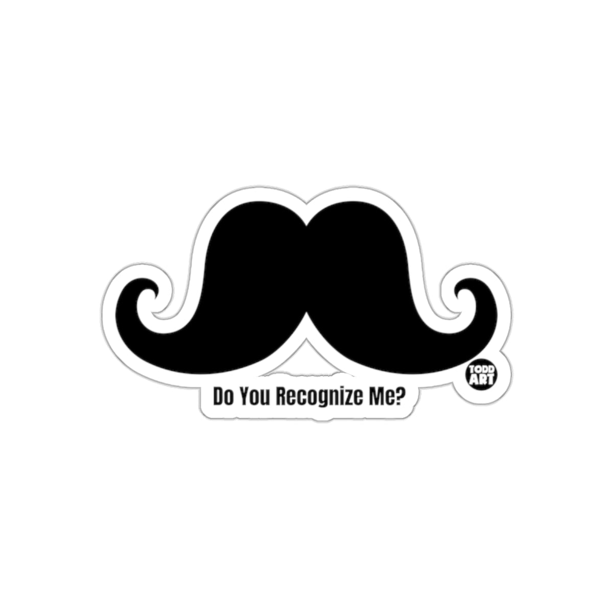 Do You Recognize This Mustache? A Classic Look Stickers