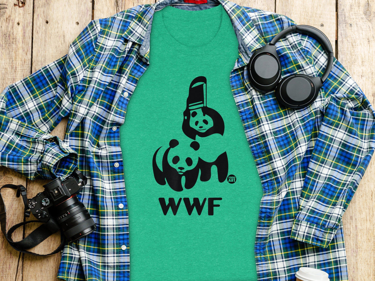 WWF Logo Tee Graphic T-Shirt with Panda Design