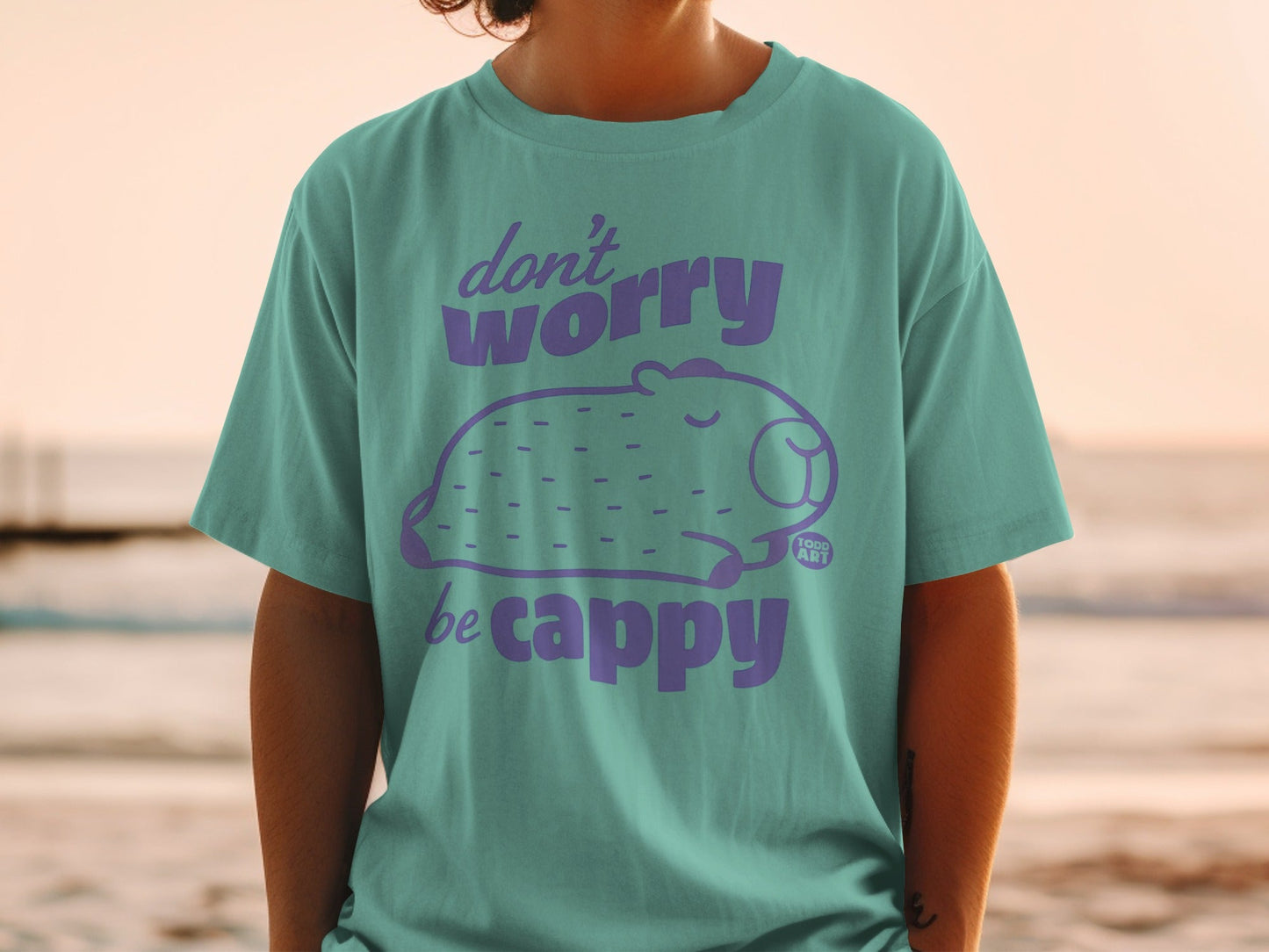 Don't Worry Be Cappy Graphic Tee Shirt Product