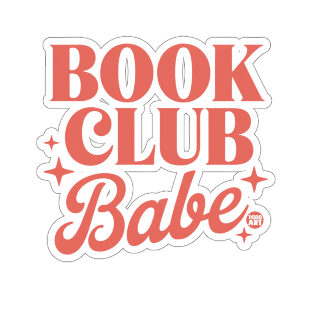 BOOK CLUB Babe Retro Style Sparkle Stars 