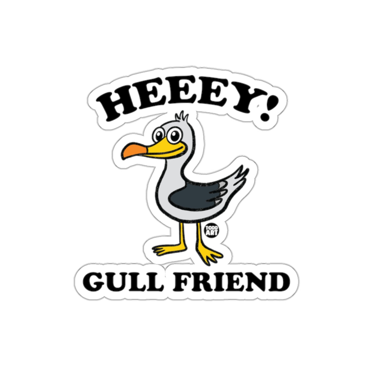 HEEEY Gull Friend Funny Bird Sticker Design Product