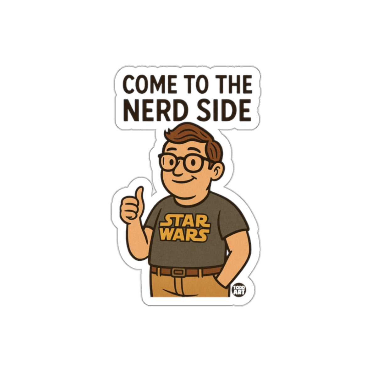Come to the Nerd Side Star Wars Fan Character Stickers