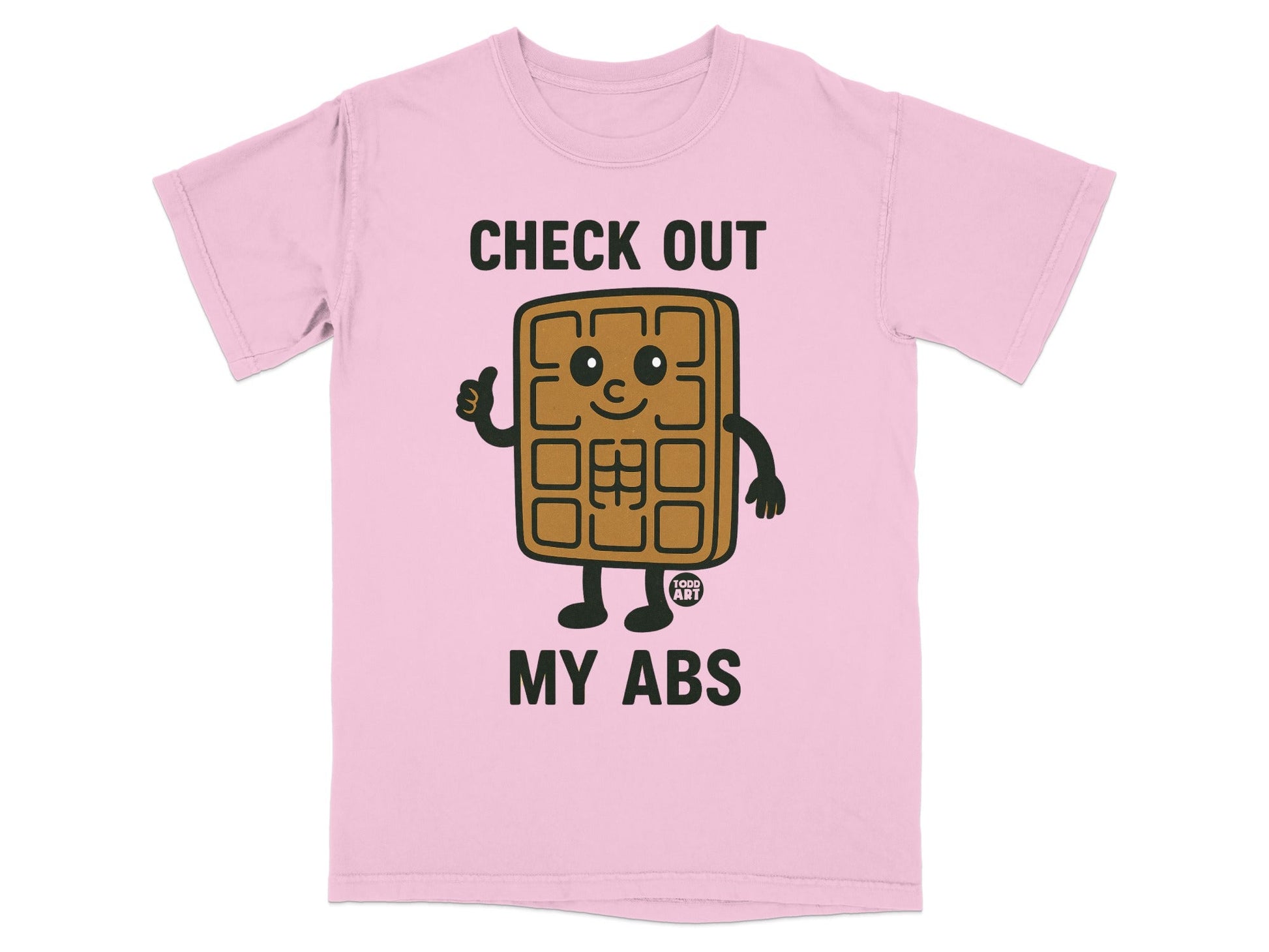 Check Out My Abs Funny Waffle Graphic T-Shirt