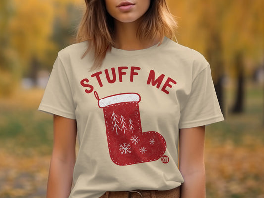 Festive Stuff Me Christmas Stocking Graphic Tee