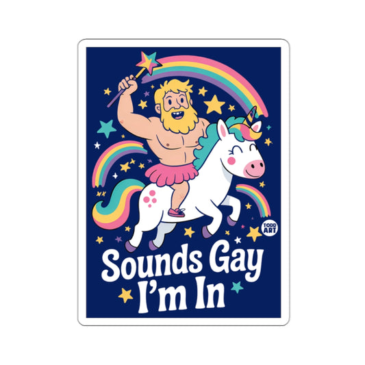 Sounds Gay I'm In Bearded Man Unicorn Rainbow product type