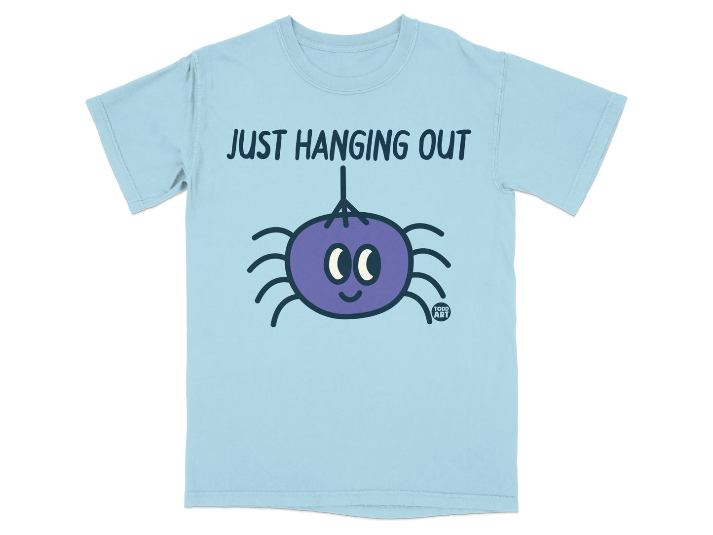 Just Hanging Out Spider Cartoon Graphic T-shirt