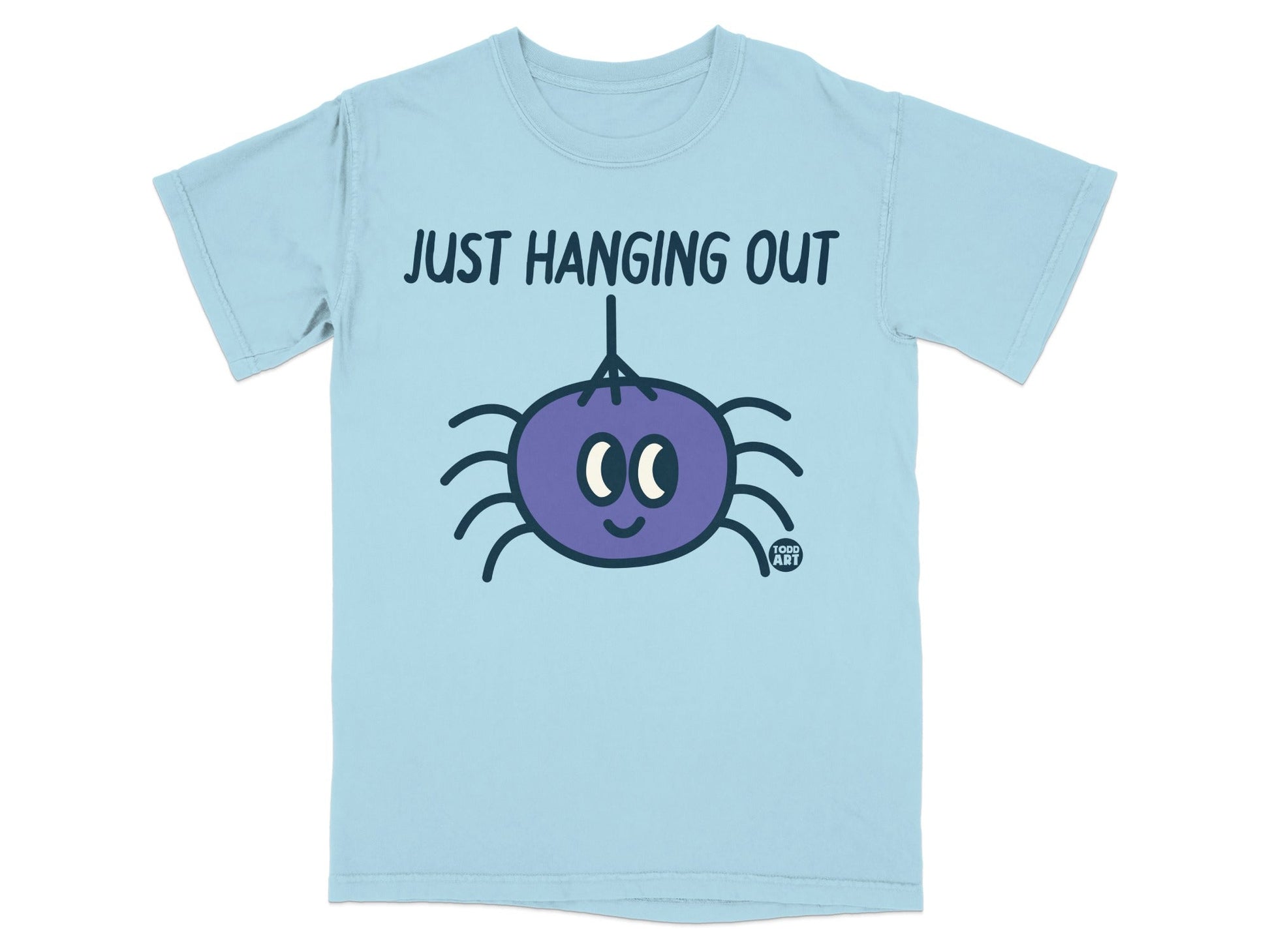 Just Hanging Out Spider Cartoon Graphic T-shirt