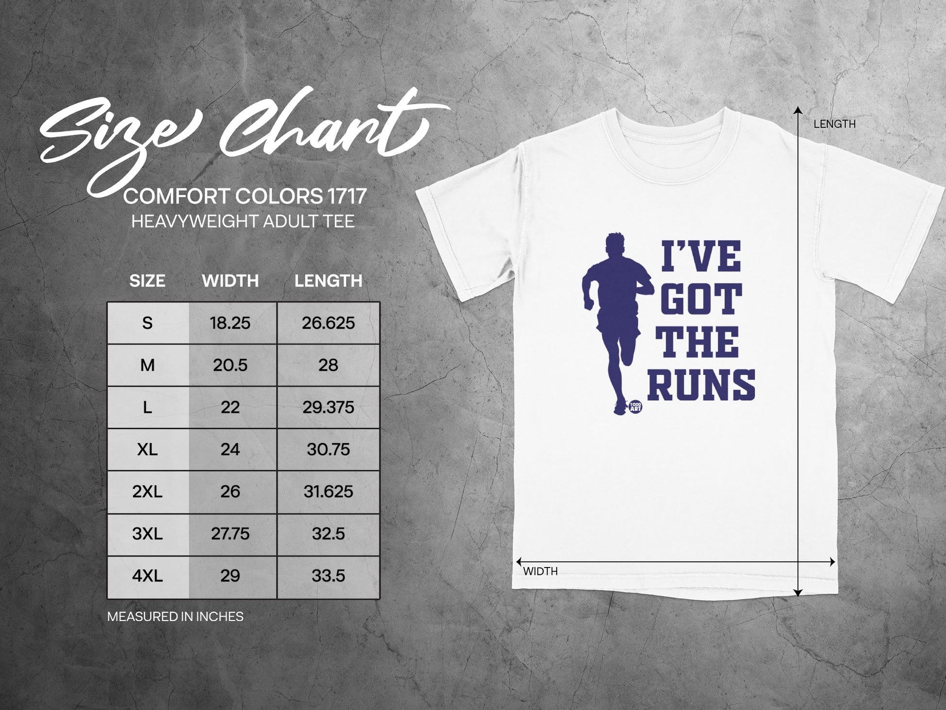 Comfort Colors 1717 I've Got The Runs Runner Adult Tee product type