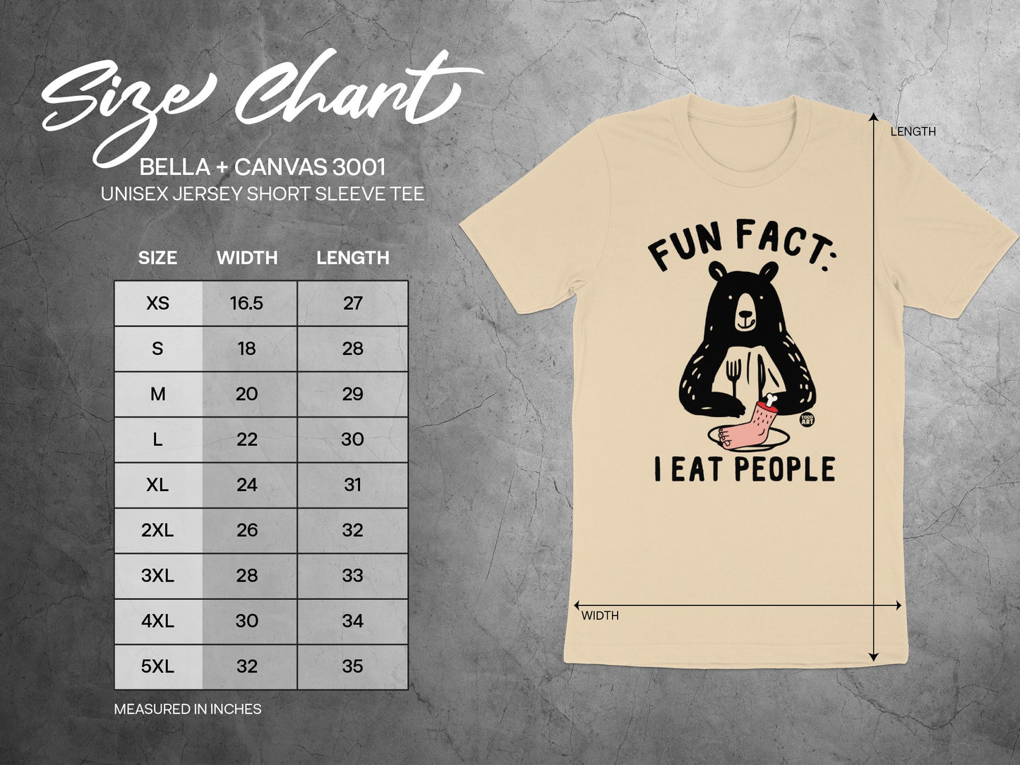 Fun Fact: I Eat People Unisex Jersey Short Sleeve Tee