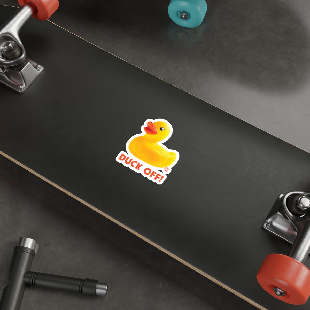Duck Off Vinyl Sticker for Personalizing Items