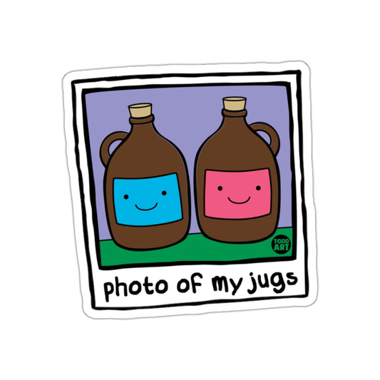 Photo Of My Jugs With Todd Art Illustration Stickers