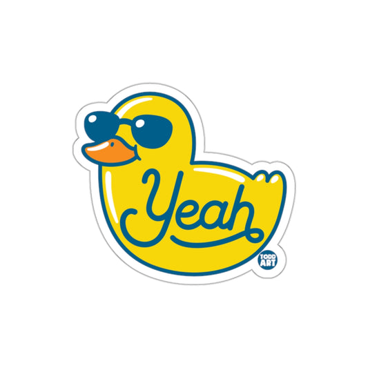 Yeah Rubber Duck with Sunglasses Sticker