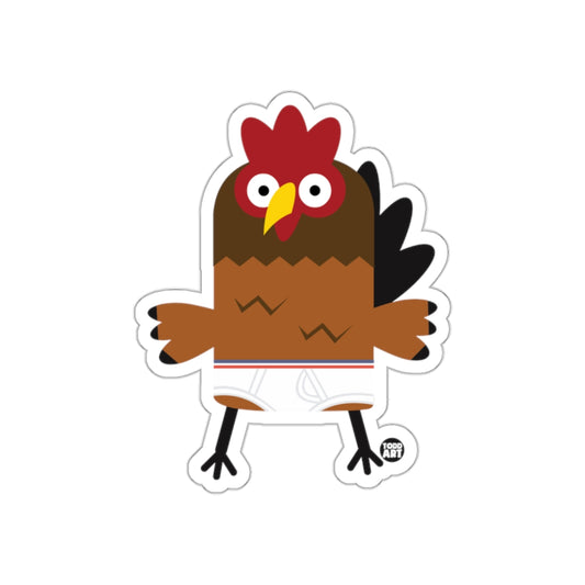 Cute Cartoon Chicken Character Sticker for Decor
