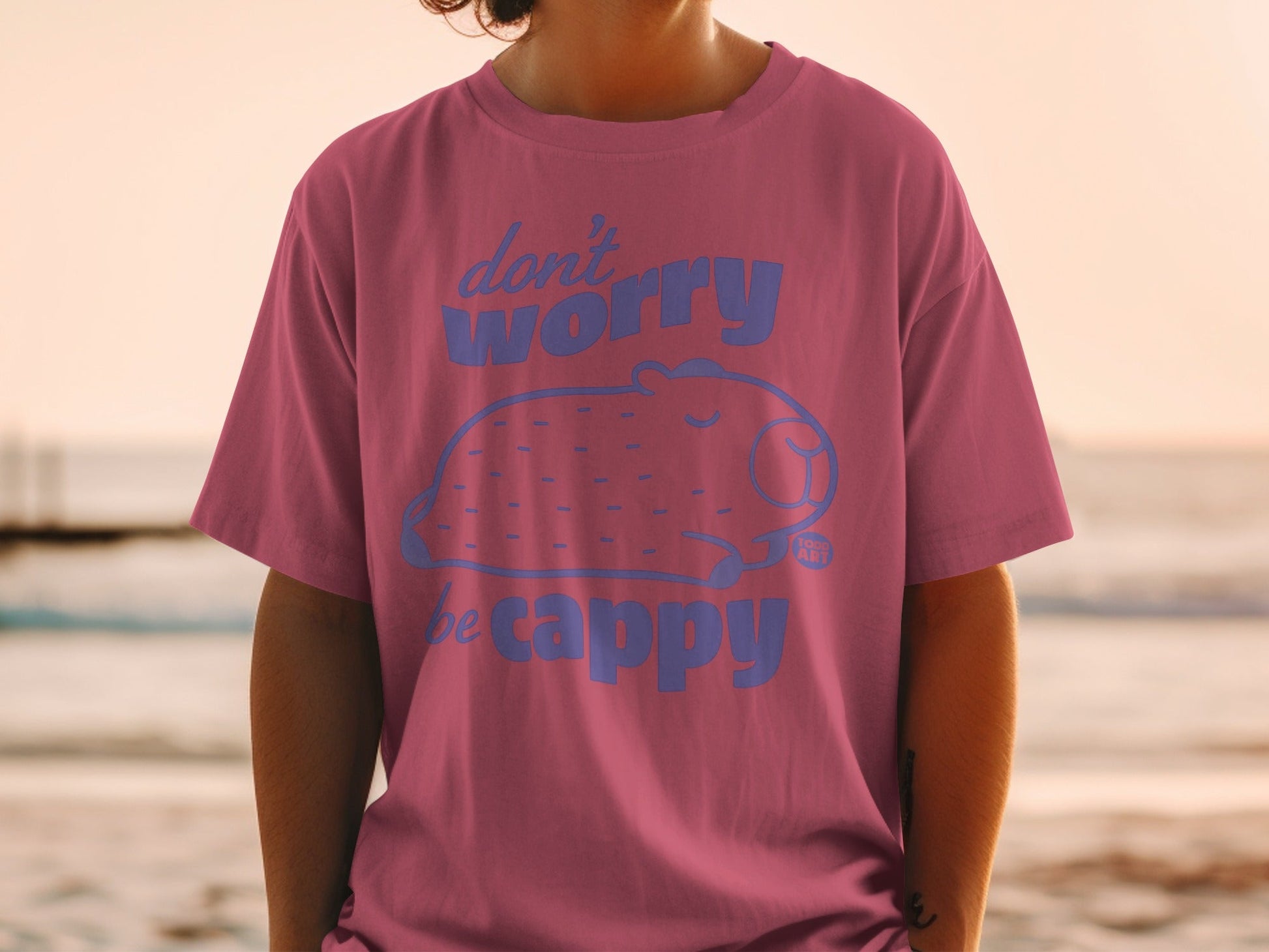 Don't Worry Be Cappy Graphic Shirt for Casual Wear