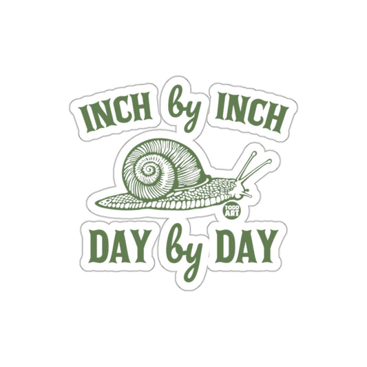 Inch by Inch Day by Day Snail Sticker