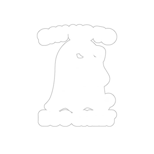 Funny Boo Sheet Halloween Ghost Design Sticker