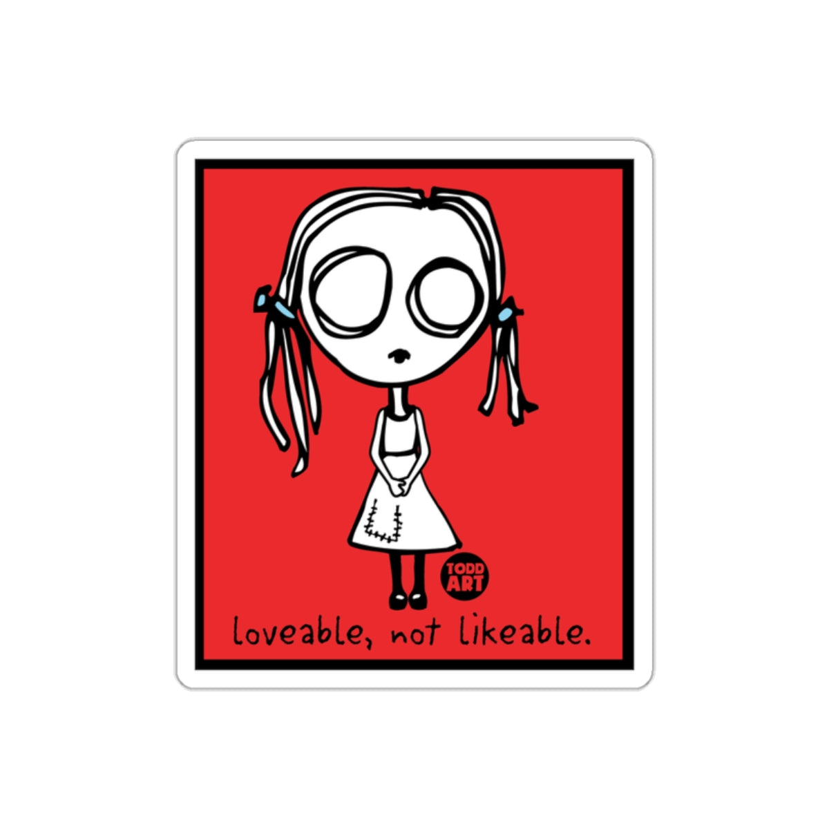 Loveable Not Likeable Cute Character Illustration