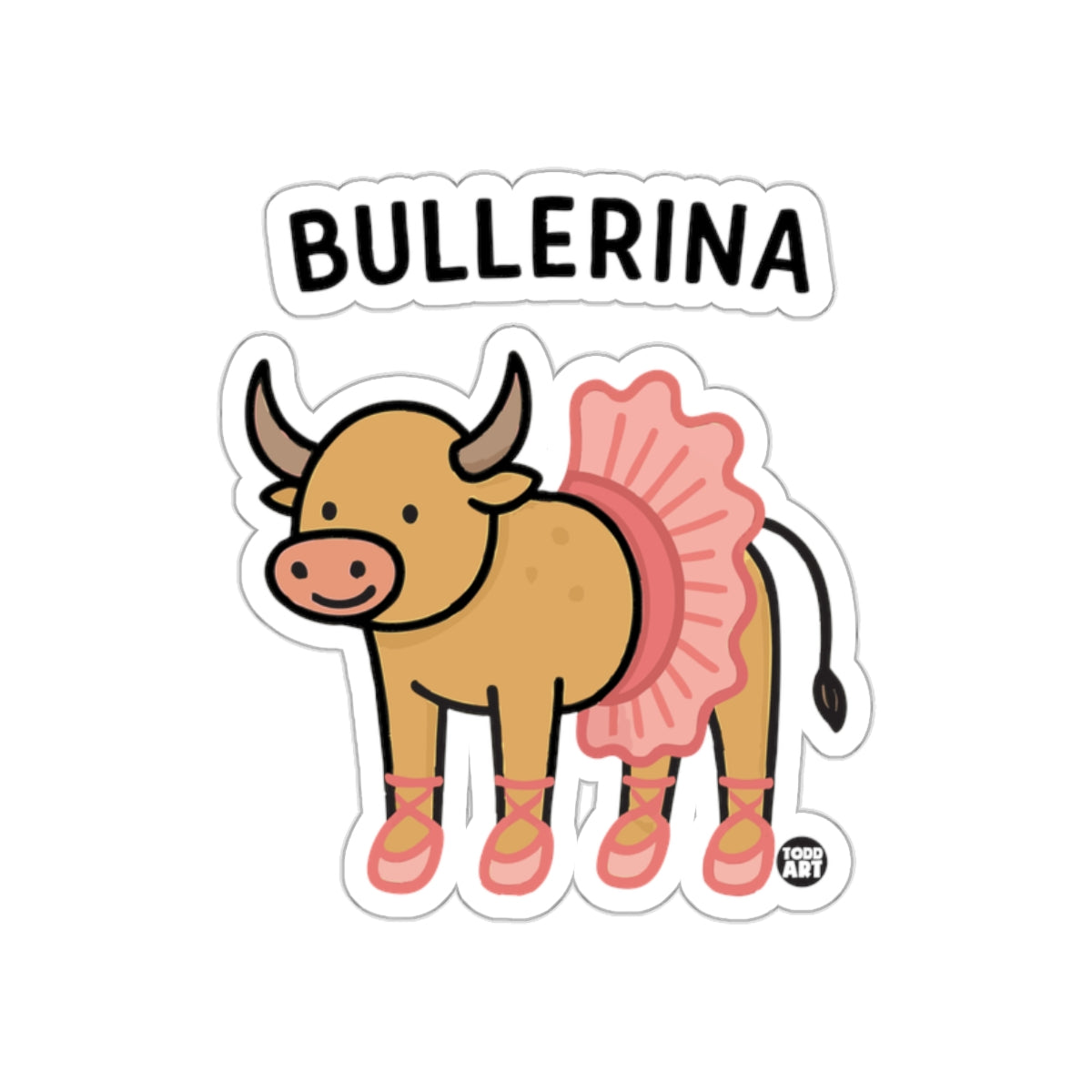 Bullerina Funny Cartoon Sticker for Kids