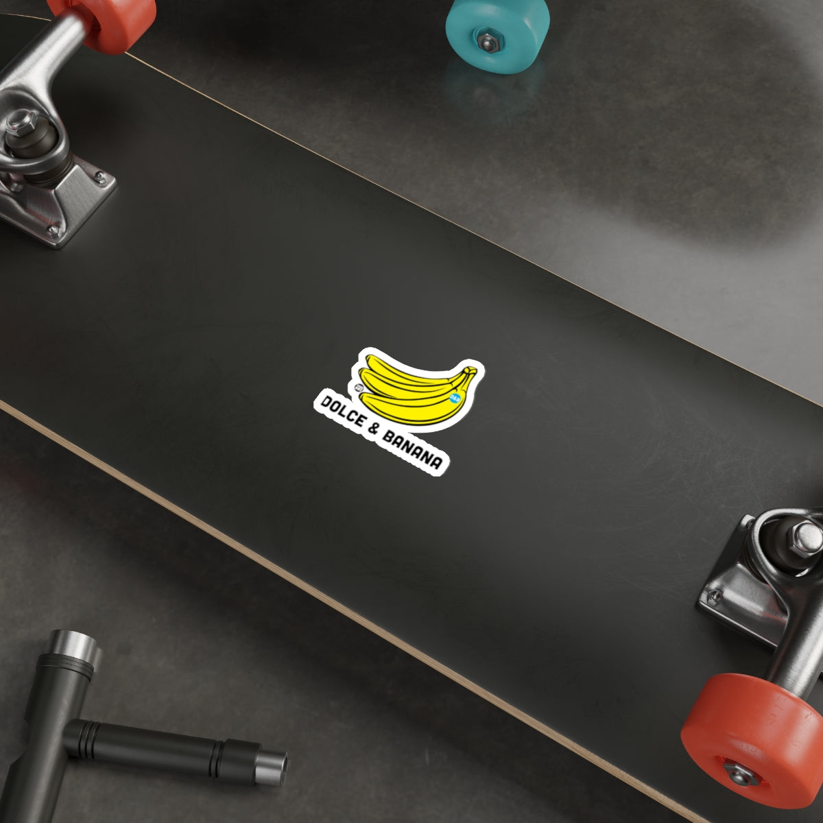 Dolce and Banana Fun Skateboard Sticker for Skaters