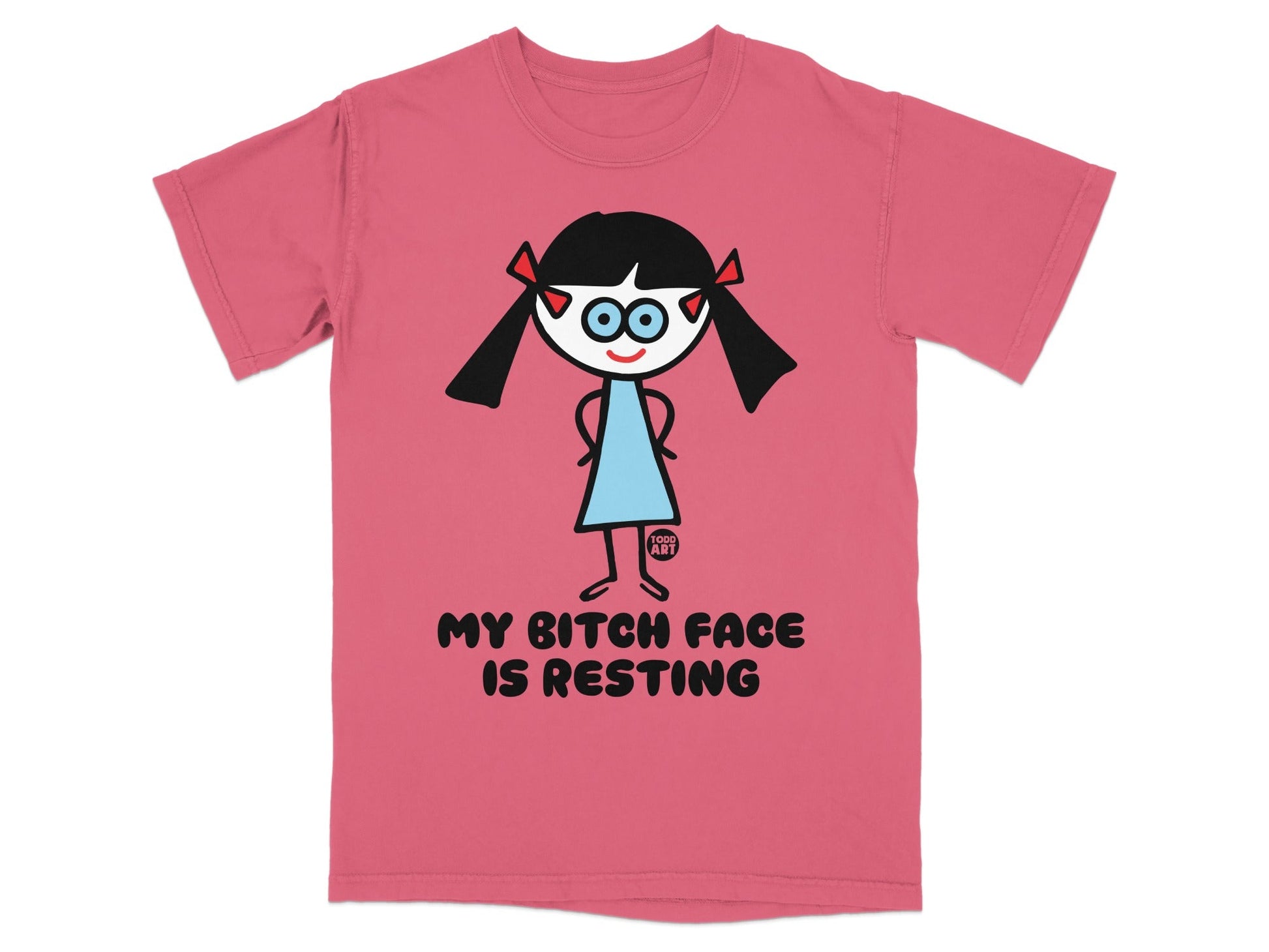 My Bitch Face Is Resting Cartoon Character T-shirt