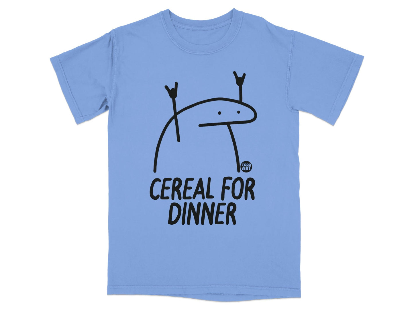 Cereal For Dinner Todd Art Graphic T-Shirt