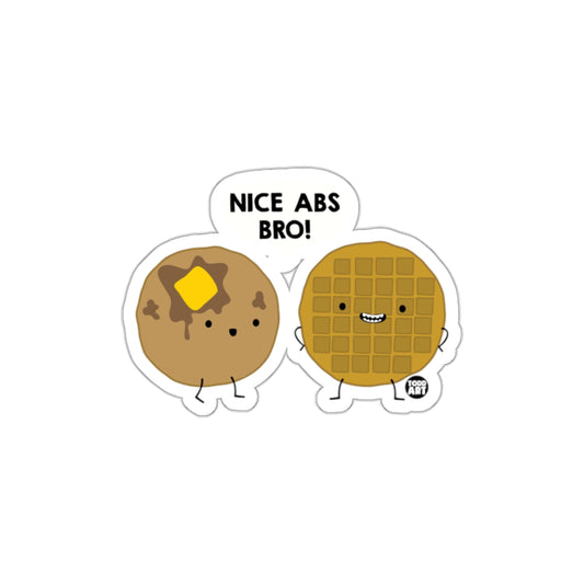 Cute Pancake and Waffle Sticker with Funny Text