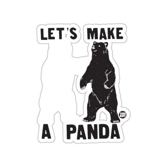 Let's Make A Panda Sticker Creative Fun Design
