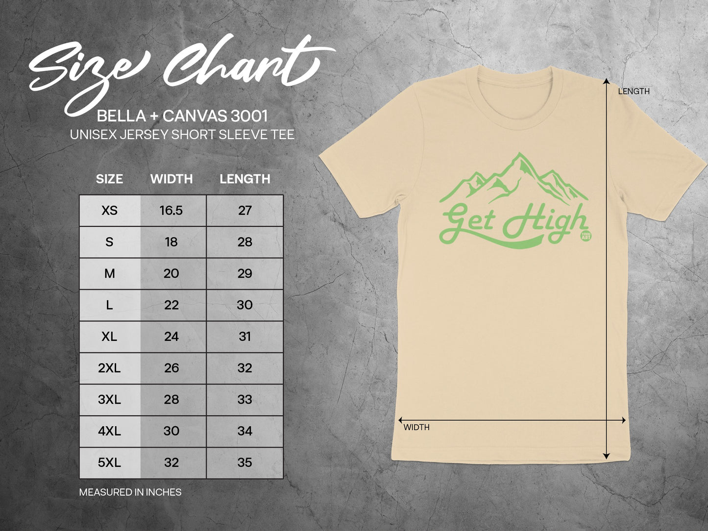 Get High Mountains Graphic Unisex Jersey Short Sleeve Tee product