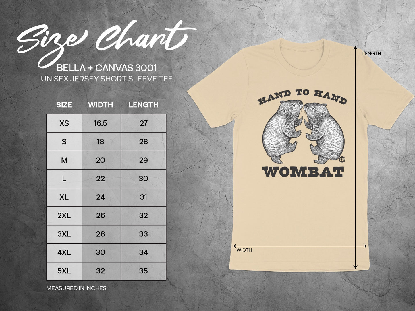 Hand to Hand Wombat Unisex Jersey Short Sleeve Tee