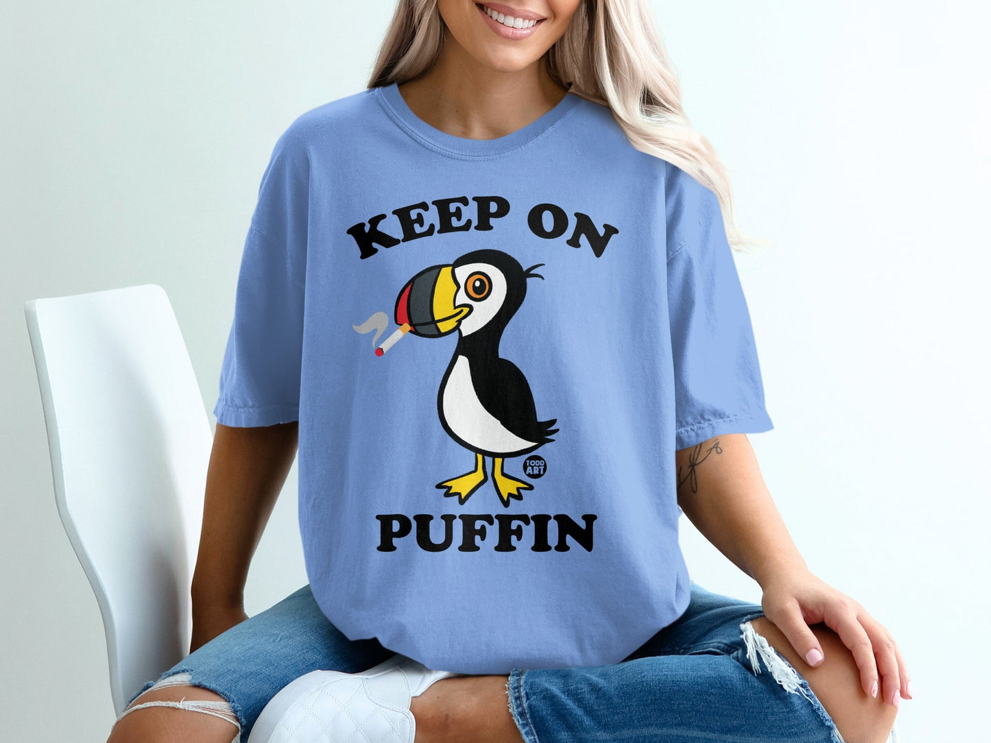 Keep On Puffin Fun Graphic Unisex Shirt