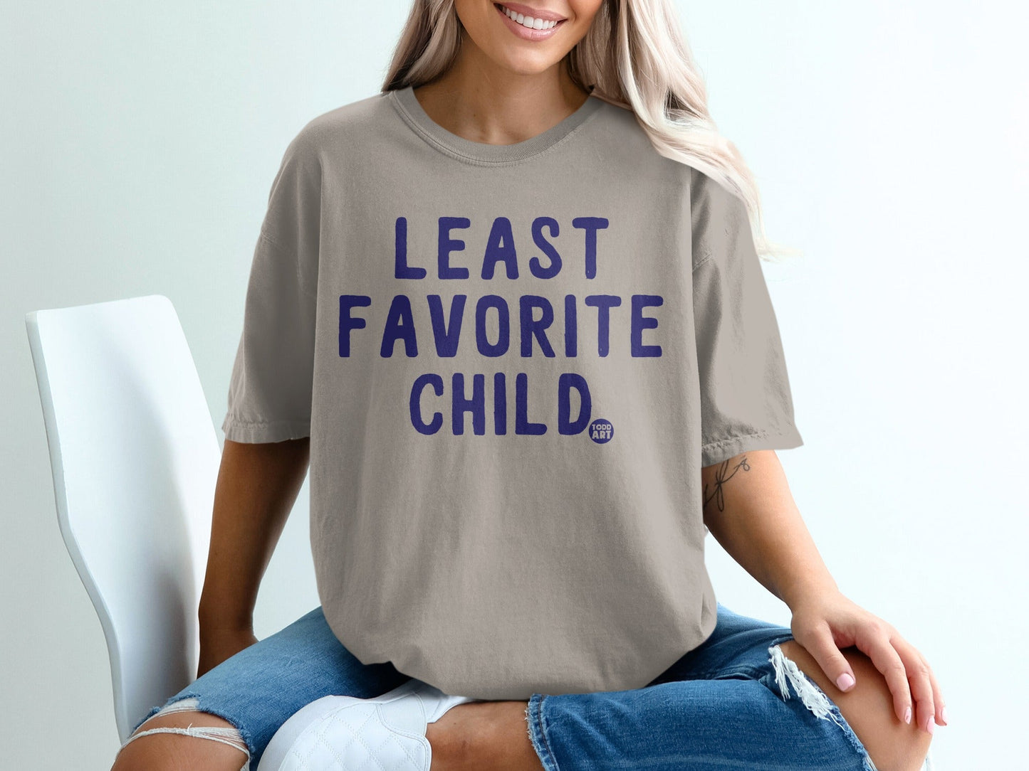 Least Favorite Child Funny Graphic T-shirt