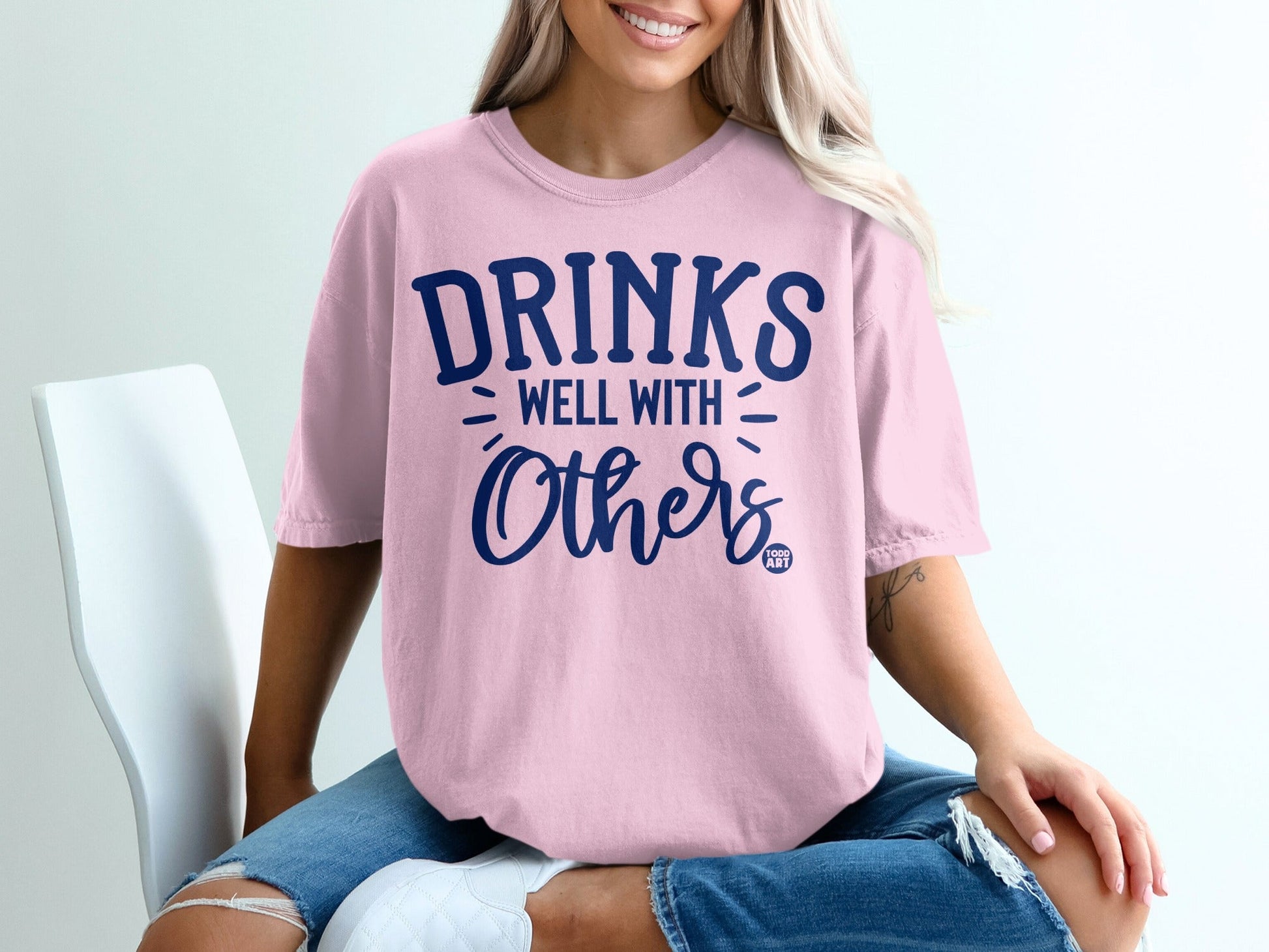 Drinks Well With Others Graphic T-Shirt Product