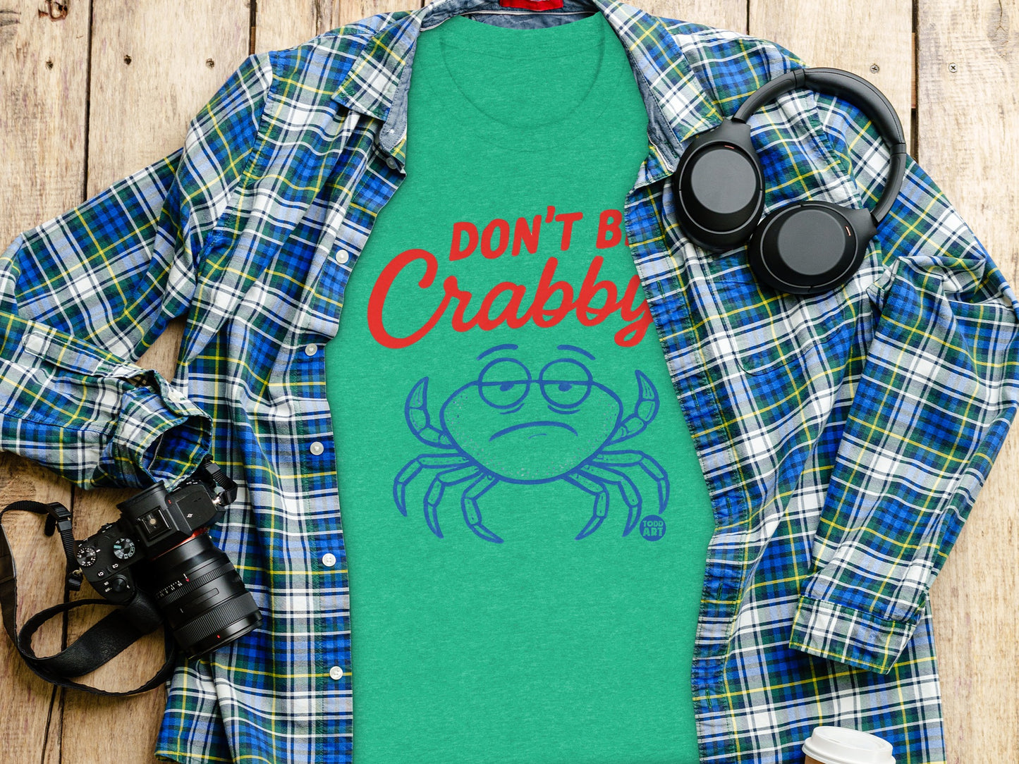Don't Be Crabby Graphic T-Shirt Fun Casual Wear
