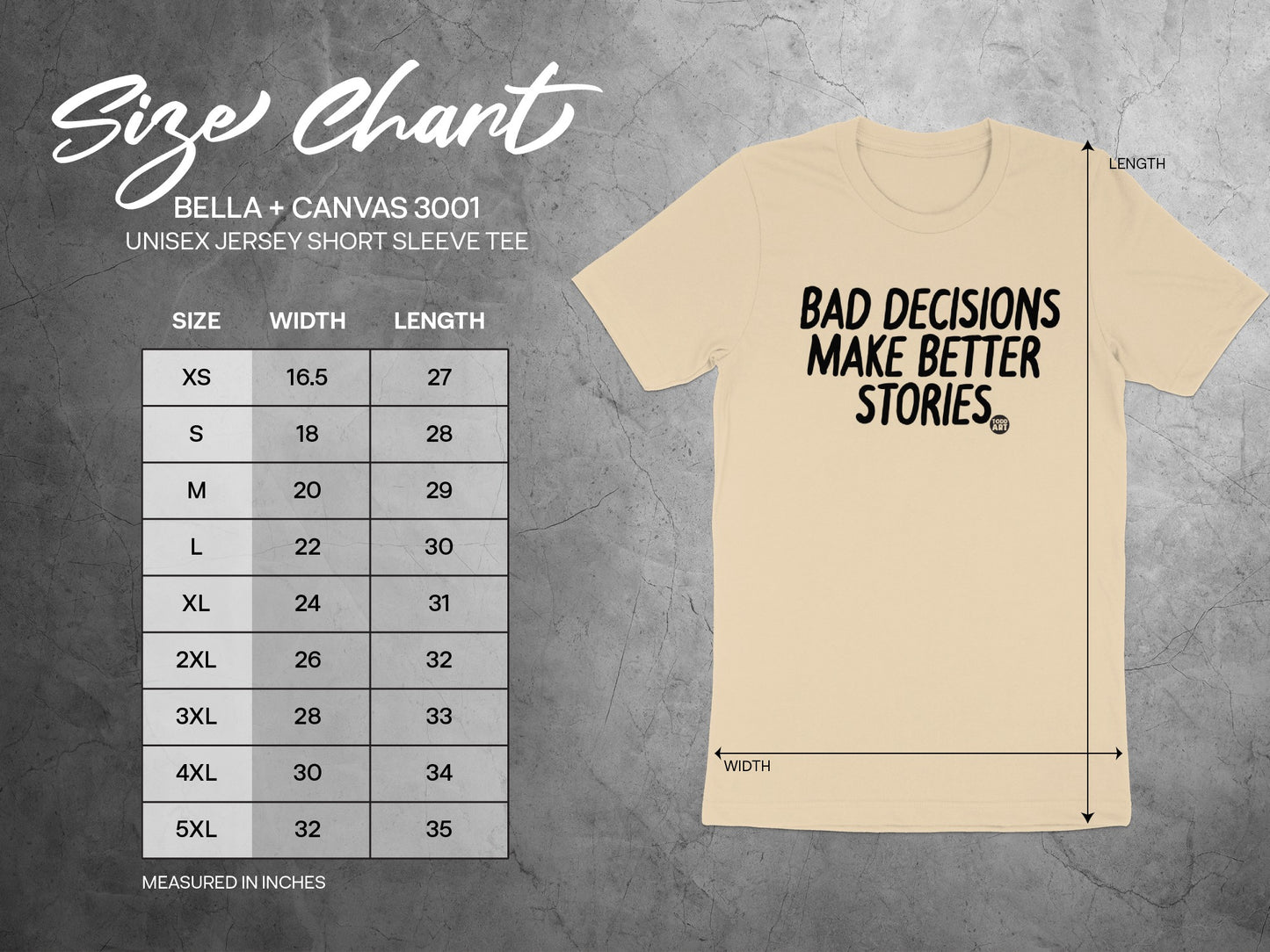 Bad Decisions Make Better Stories Unisex Shirt product type
