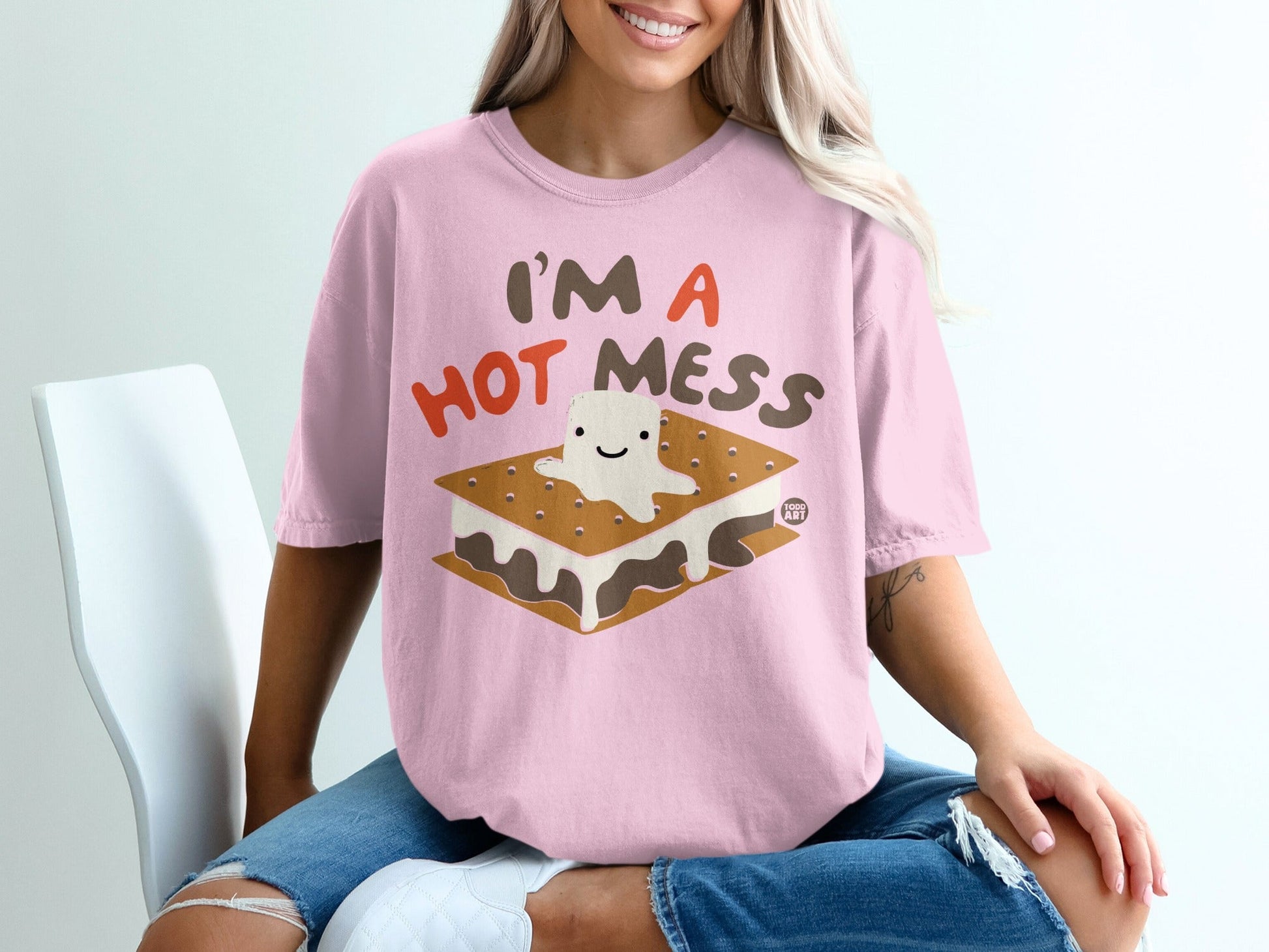 I'm A Hot Mess Graphic Tee For Casual Outfits