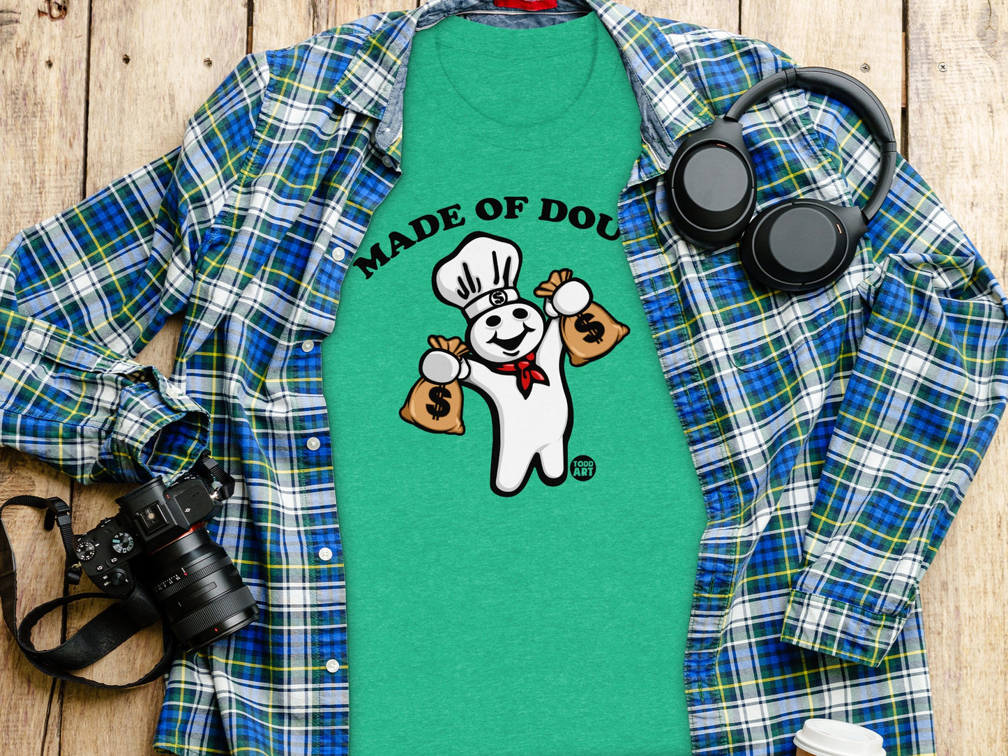 Made of Dough Chef Cartoon Graphic Tee product