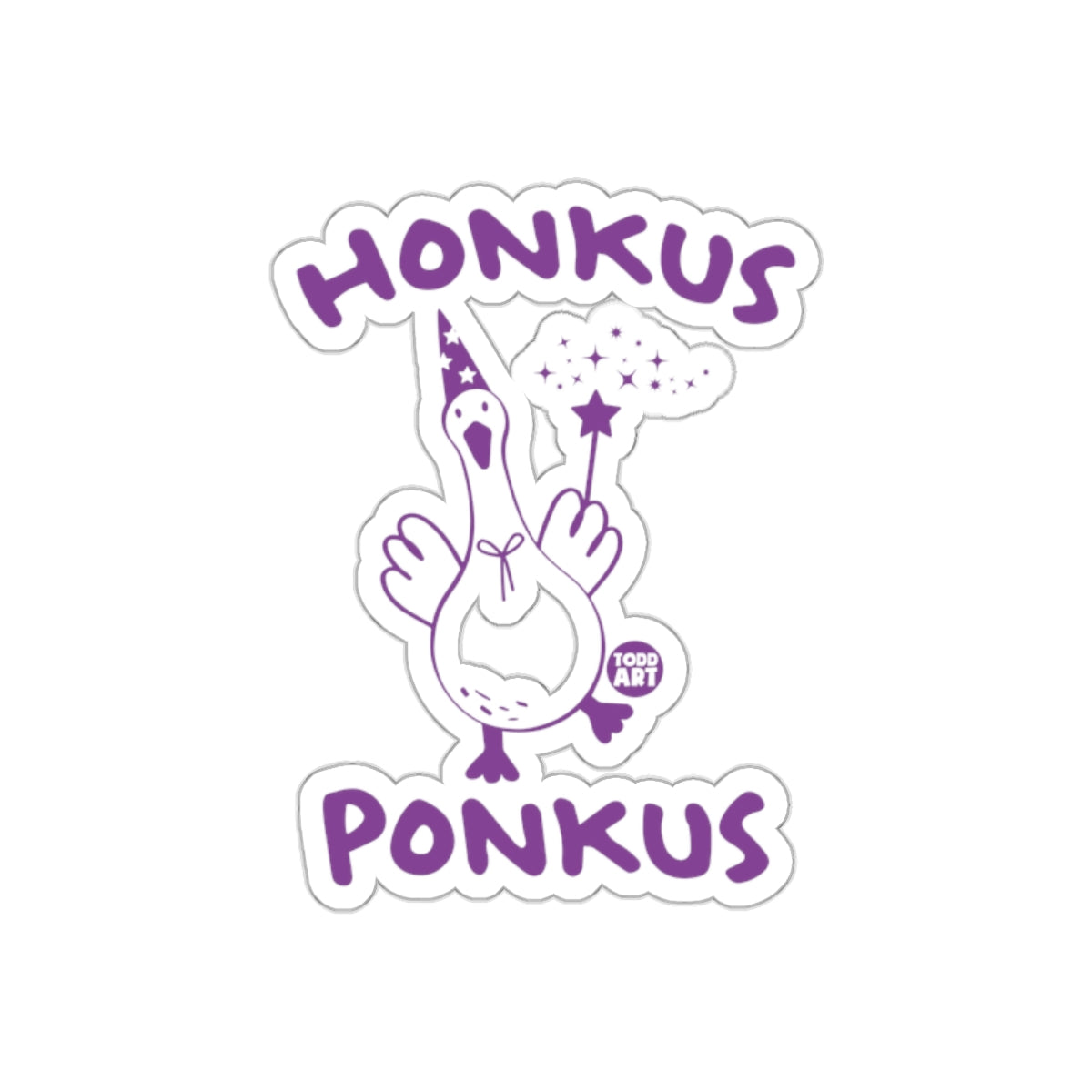 Wizard Goose with Magic Wand Sticker