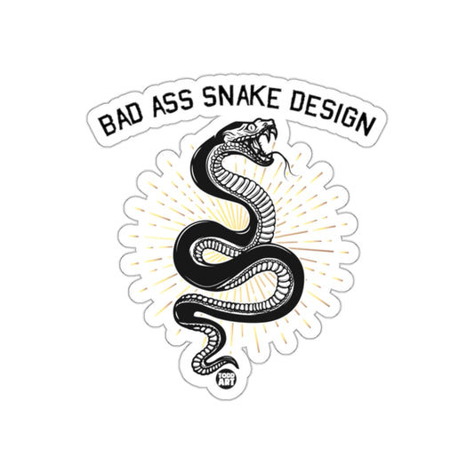 Bad Ass Snake Design Todd Art Black Snake Tattoo Stickers