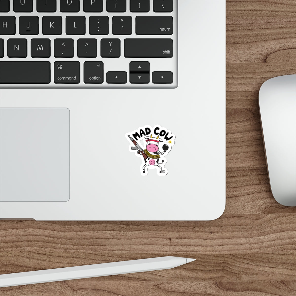 Mad Cow Sticker for Decorating Your Devices