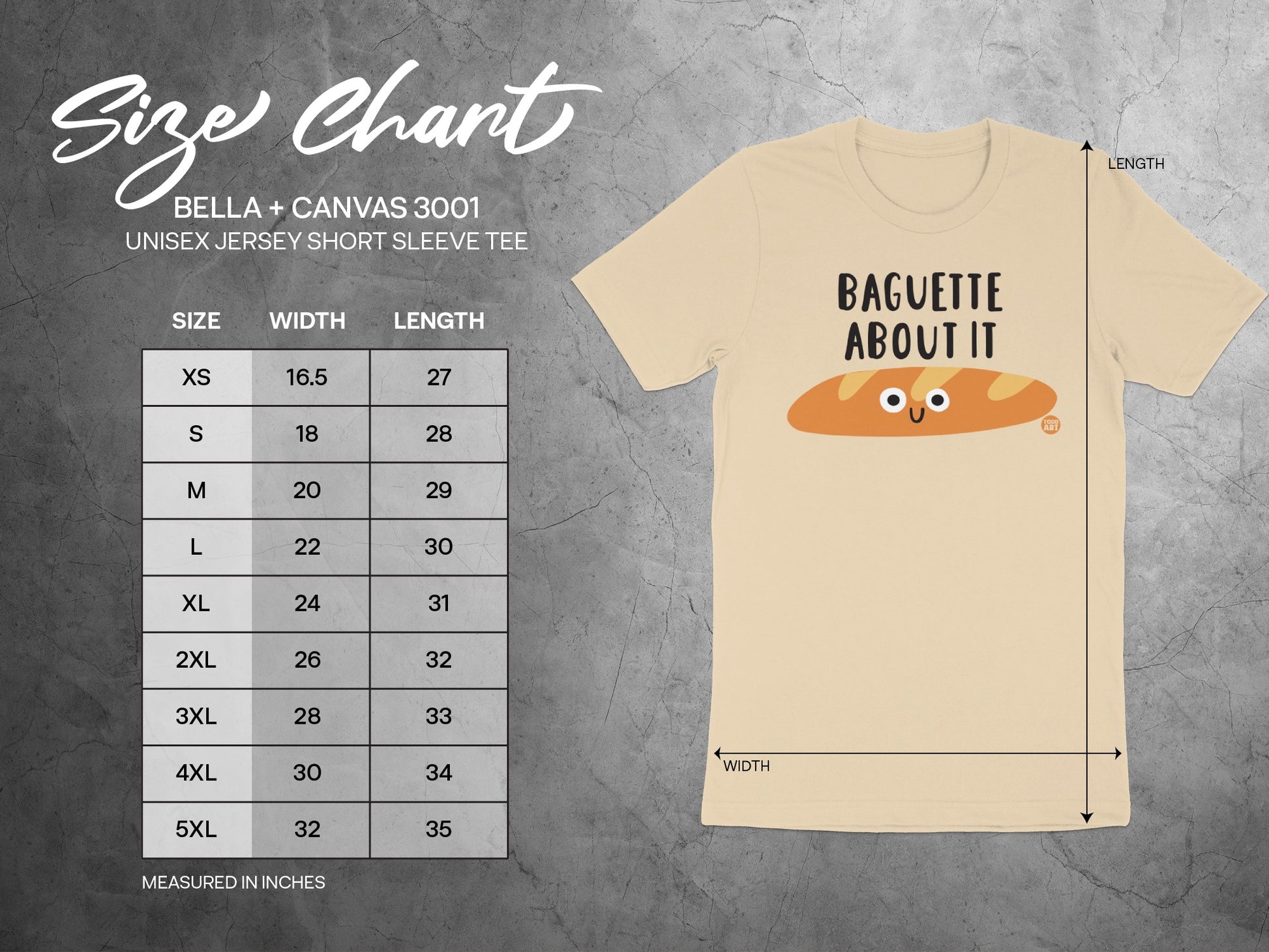 Baguette About It Graphic Unisex Jersey Short Sleeve product type