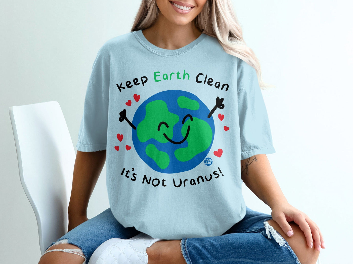 Keep Earth Clean It's Not Uranus Graphic T-Shirt